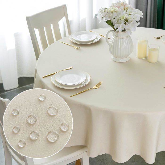 Tovaglia Cerata Rotonda Impermeabile 152 Cm - Nappe Cuisine Con Cavalli Dala Svedesi E Fiori, Antimacchia E Antipiega