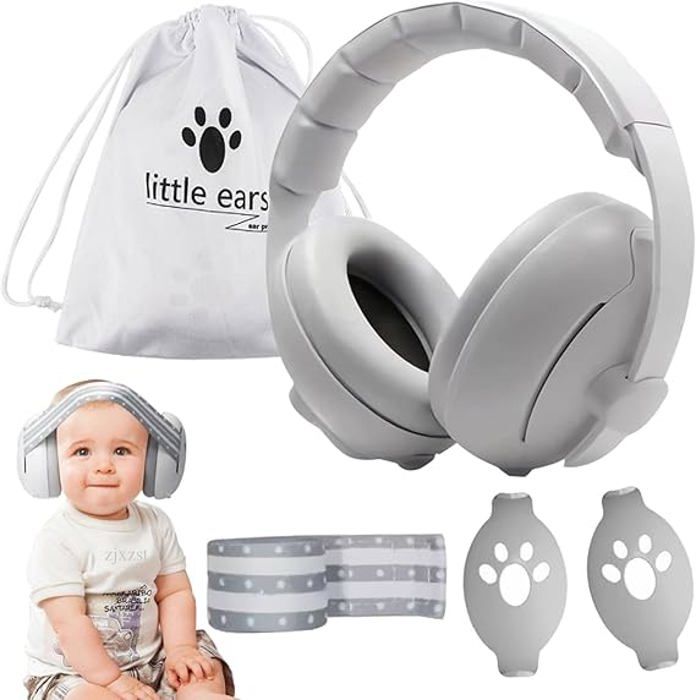 Casque Bébé Anti Bruit, Protège-oreilles Antibruit Pour Bébé Enfants Casque Reduction De Bruit