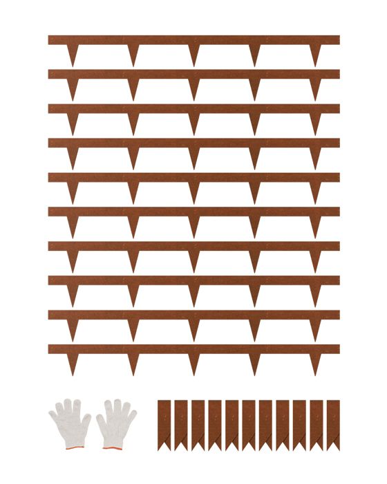 Lot De 5 Bordures De Jardin En Acier Marron – 99 × 10,2 Cm, Hauteur Pointe 8 Cm, Flexible & Antirouille Pour Pelouse, Allée & Massif