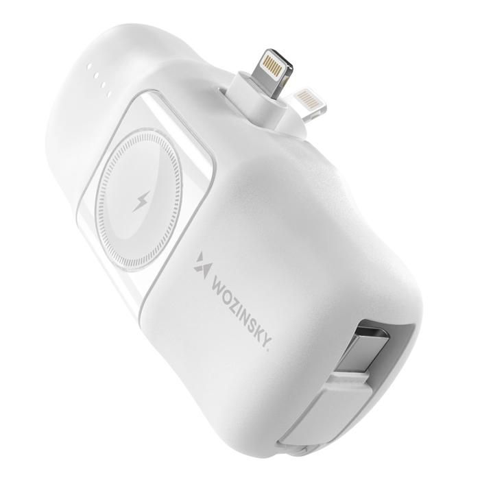 Wozinsky Mini Powerbank Avec Câble Usb-C Pour Apple Watch 5000 Mah 15 W