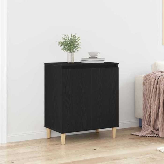 vidaXL Buffet Chêne noir 60 x 35 x 70 cm Bois dingénierie 862593