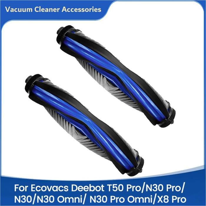 2 Pièces de Rechange pour Brosse à Rouleau pour Aspirateur pour Ecovacs Deebot T50 Pro/N30 Pro/N30/N30 Omni/N30 Pro Omni/X8 Pro