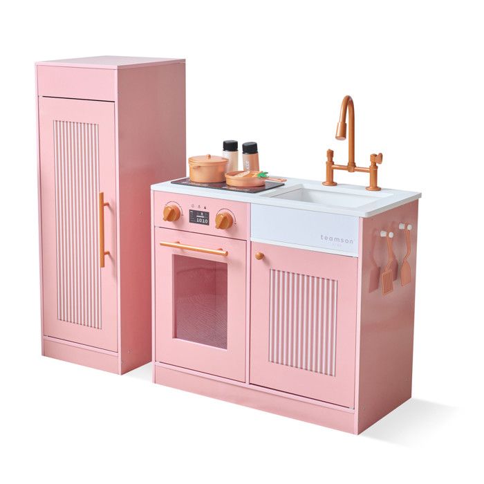 Cuisine enfant bois - Teamson Kids - réfrigérateur accessoires pêche Cuisine enfant bois - Teamson Kids - réfrigérateur accessoires pêche