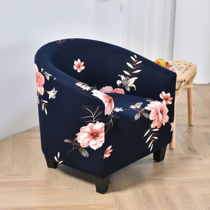 Housse de fauteuil extensible - Tissu polyester spandex - Hauteur 60-75 cm - Longueur 50-55 cm - Largeur 60-70 cm