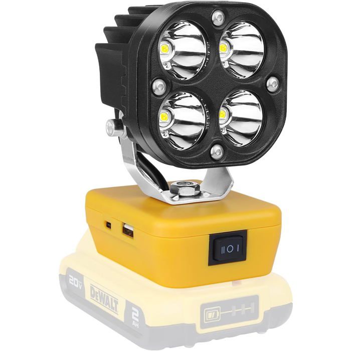 Projecteur Led Rechargeable Lampe Pour Dewalt Batterie 18V 40W[CA108]