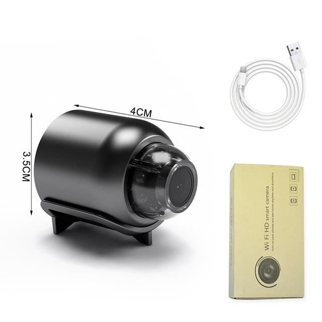 Mini caméra uniquement-Mini caméra WiFi sans fil, enregistreur vocal vidéo, vision nocturne, poignées de mouv