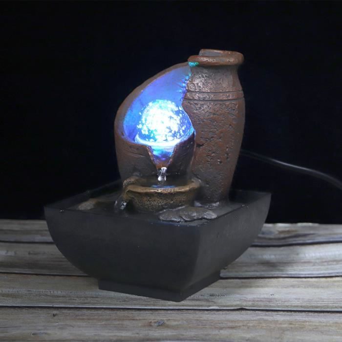 Fontaine De Table En Forme De Coquillage – Fontaine à Eau D'intérieur En Céramique Pour La Maison, Le Bureau, La Chambre à Coucher – Fontaine De Bureau Verte Avec élément Filtrant Et Pompe Pour La