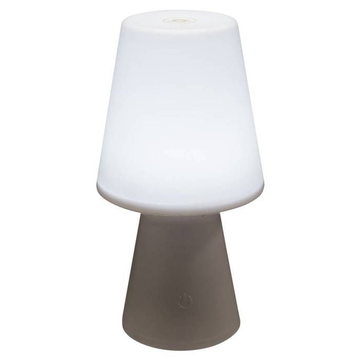 atmosphera lampe blanche a led wiza h23 h 21 cm blanc cdiscount maison