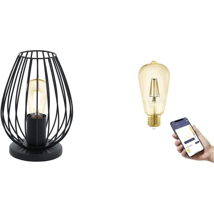 Overtollig Gemeenten Mooi Lampe de table Newtown, lampe de chevet vintage avec ampoule LED E27  connectée connect.z, lampe de salon dimmable à poser en ac A294 - Cdiscount  Maison