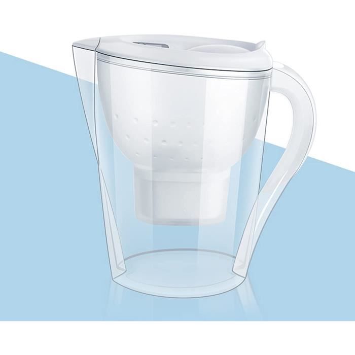 Carafe Filtrante Philips 2,6L Blanche Avec 1 Filtre Et Minuteur Digital