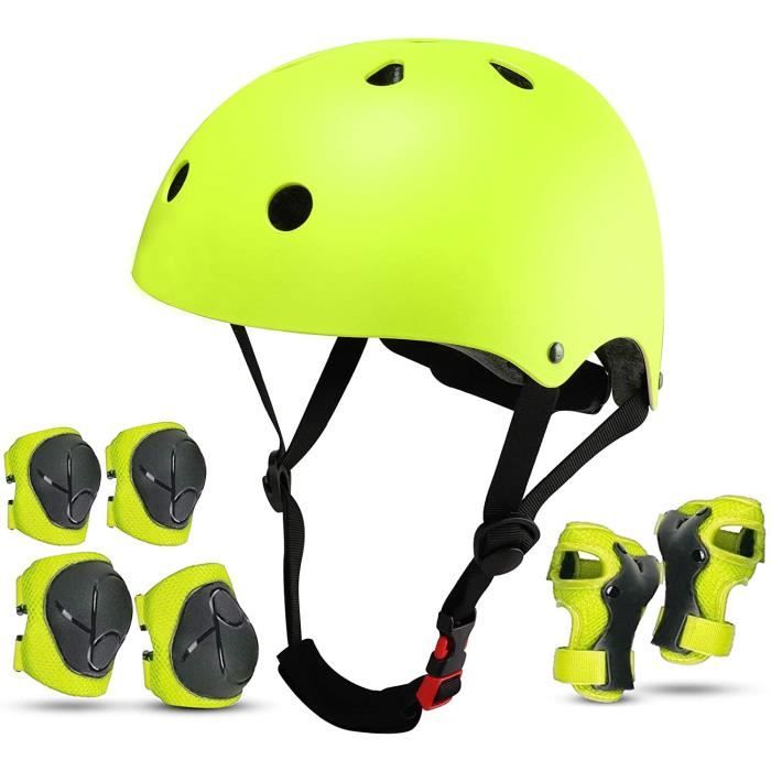 Casque de vélo pour enfants casque enfant en bas âge Sport équipement de protection ensemble garçon fille réglable casque