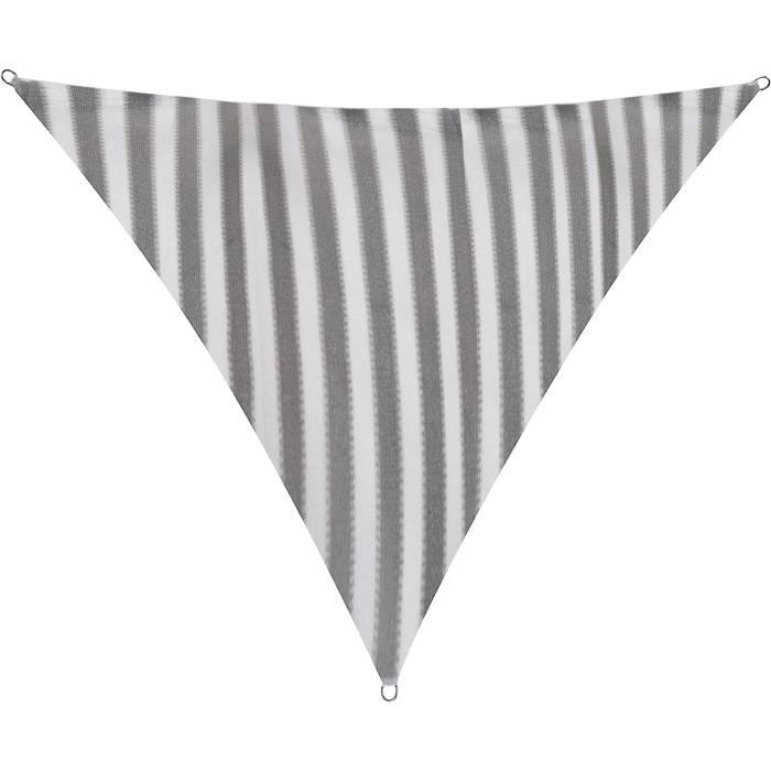 Lumaland Voile D'ombrage Cordes De Fixation Incluses, 100% HDPE Avec Le Filtre UV De Protection Gris Foncé 4x4x4