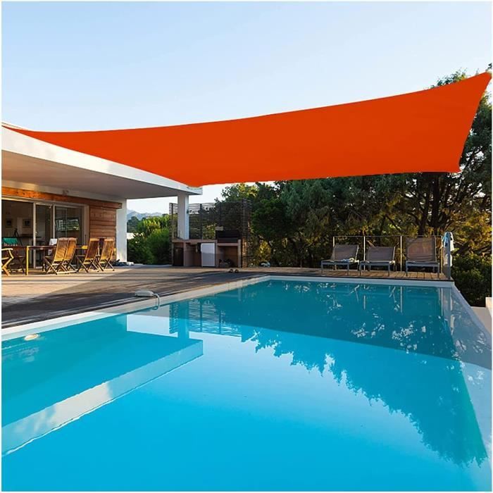 Voile D'Ombrage BARAKYEG 2x3m - Toile Solaire Rectangulaire Imperméable UV - Terrasse Jardin