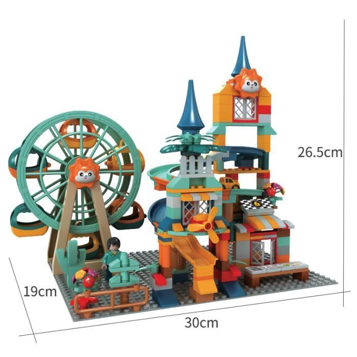 Gris clair-Blocs de construction de château Architecture, grande roue, jouets  éducatifs pour enfants, figurin - Cdiscount Jeux - Jouets