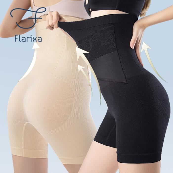 Noir XXL Flarixa gaine amincissante pour femmes Ventre plat