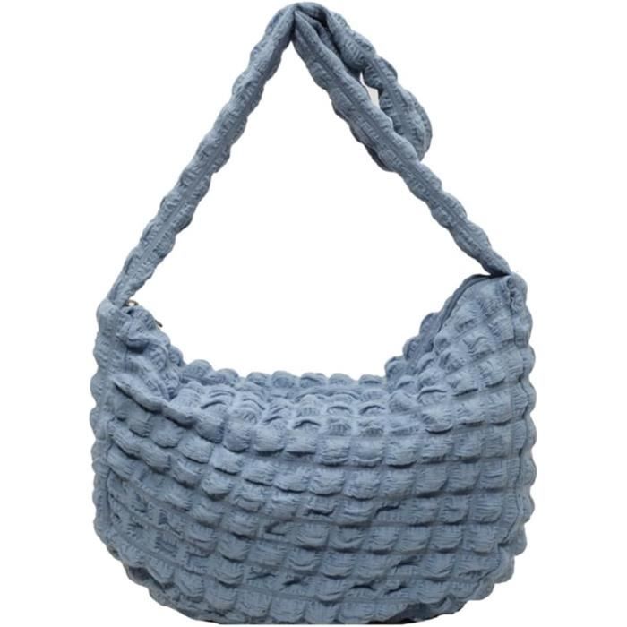 Sac à Dos Femme Matelassé Métallique - Grande Capacité, Multi Poches Pour Voyage Ou École - 4