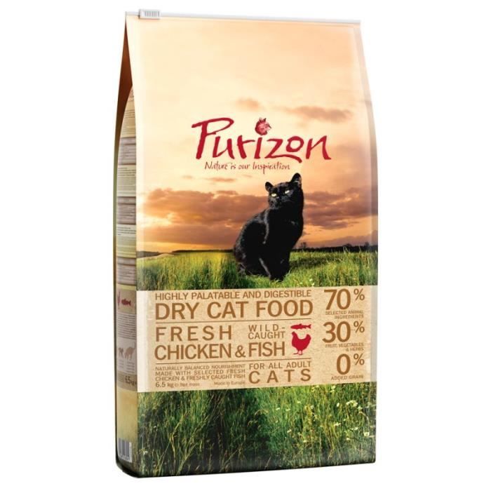 Purizon Adult Poulet Poisson Sans Cereales Pour Chat 6 5 Kg Cdiscount