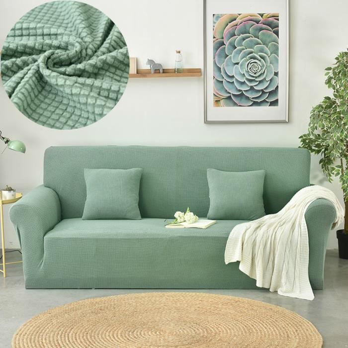 Housse De Canapé Extensible 3 Places-190-230 Cm-Housse De Canape Avec Accoudoirs-Antiderapant-Meuble Protectio Decoration - Maison