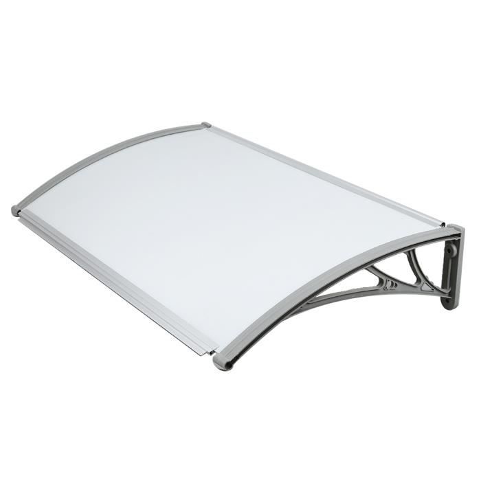 Auvent de porte marquise d'accueil 80X240cm aluminium