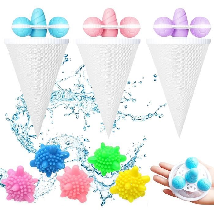 Filtre à peluches flottant réutilisable, sac-filtre pour le linge Filtre à peluches flottant réutilisable, sac-filtre pour le linge