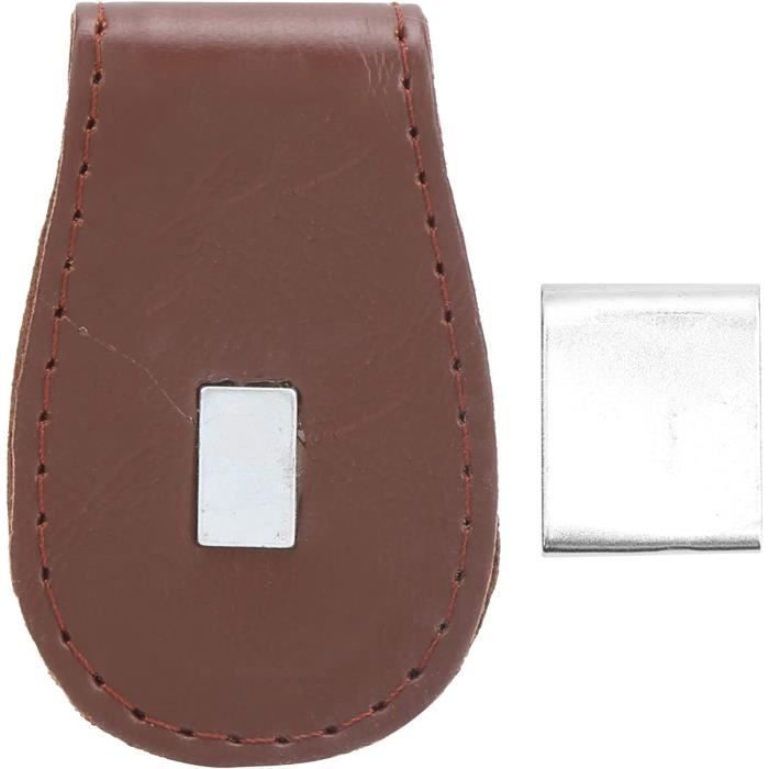 Porte Craie Magnétique Support Magnétique Craie Billard - Alliage Aluminium Léger - Clip Ceinture - Bleu Protection Craie Billard