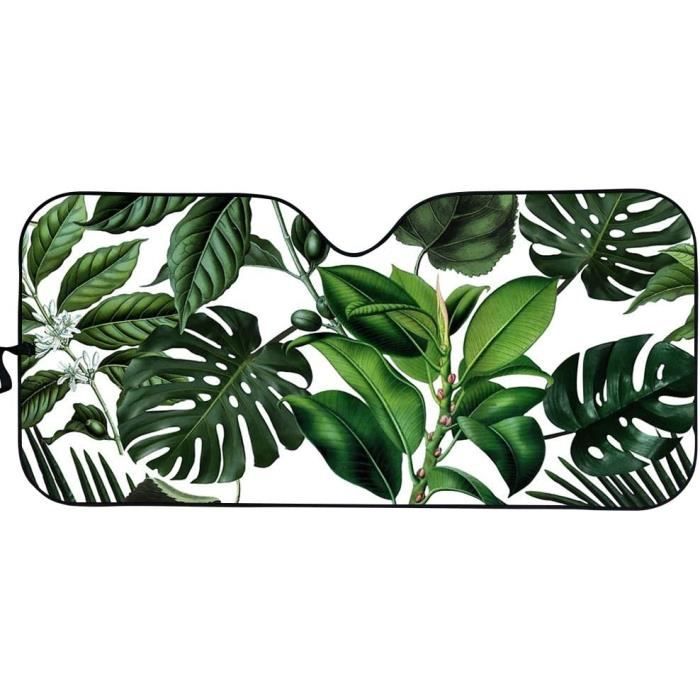 Tongs Femme/Homme Vert Et Noir – Motif Feuilles Tropicales Hawaïennes (Neuf)