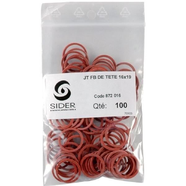 Joint fibre pour tête Ø 23 mm / 19 mm x 1 mm Sachet de 100 pièces Sélection Cazabox