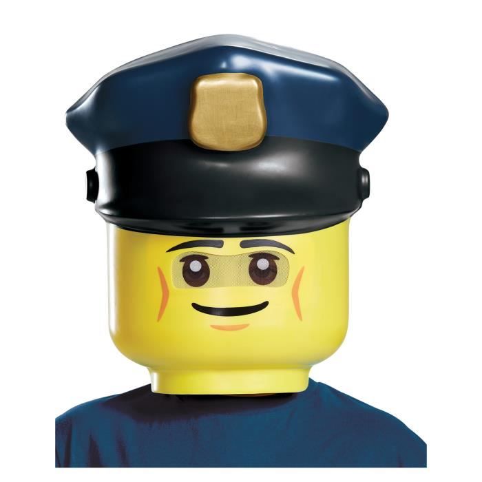 Lot de 6 Masques Policier LEGO® Enfants - Taille Unique - Accessoire de Déguisement et Costume pour Carnaval