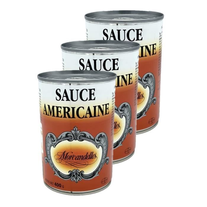 Morvandelles Lot 3x Sauce américaine Boîte 400g Cdiscount Au