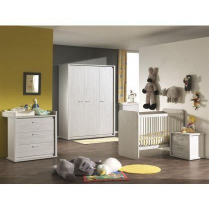 Chambre Bebe Contemporaine Complete Noa Ii Gris Achat Vente