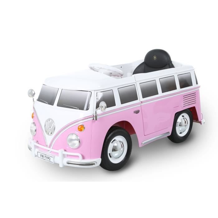 Rollplay Voiture Electrique Combi Vw T2 6 Volts Rose Achat