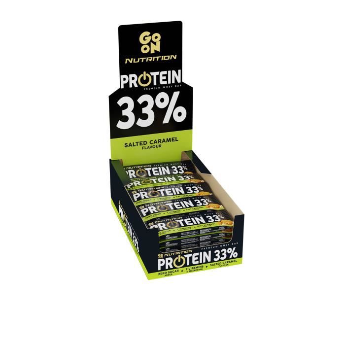 Barre proteinee 33 25x50g Caramel salé Go On Nutrition Proteine