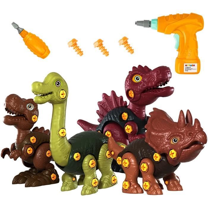 Jouets Pour Enfants Stem Jouet De Dinosaure : Jouets De Dinosaure À  Démonter Pour Les Enfants De 3 À 5 Ans, Ensembles De Construction Éducatifs  D'apprentissage