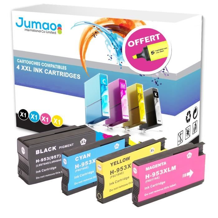 4 cartouches compatibles pour HP Officejet Pro 7720 7730 7740 8210 Type