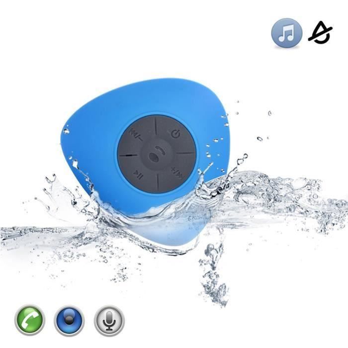 Impermeable Enceinte Bluetooth Salle De Bains De Bluetooth Ultra Enceinte Bluetooth Portable Bleu Enceinte Nomade Avis Et Prix Pas Cher Cdiscount