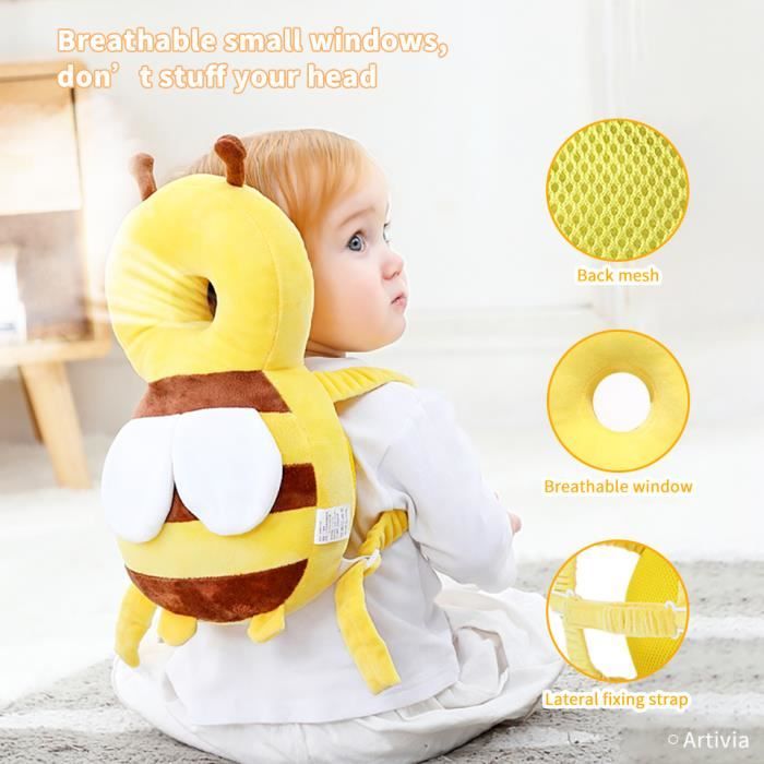 Coussin de protection pour la tête du bébé, sécurité pour prévenir les blessures, dessin animé, respirant, Anti-chute