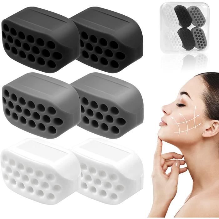 Jawliner Exerciser, 6 Pièces Machoire Musculation, Muscler Machoire, Exerciseur de Mâchoire