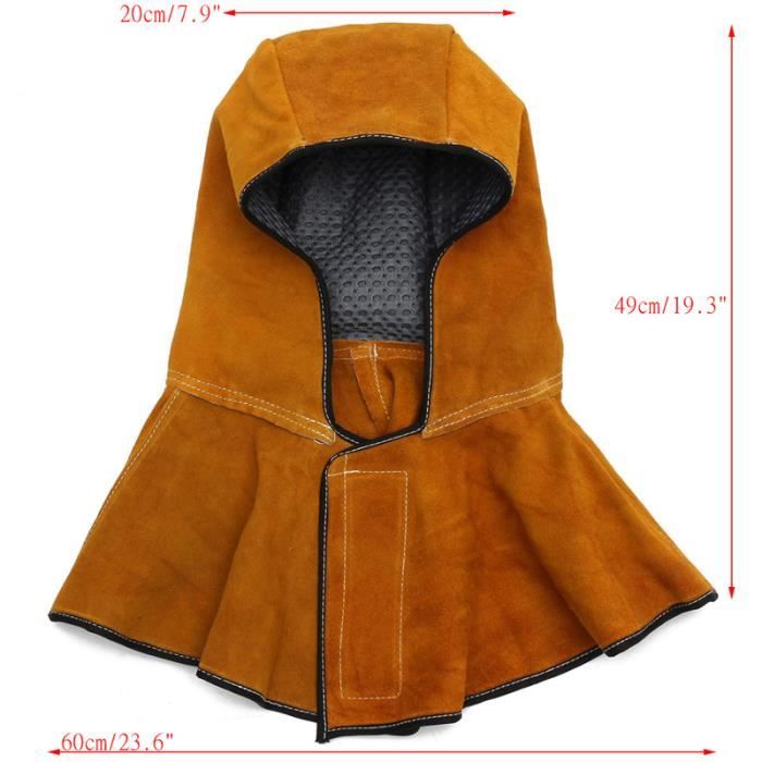 Yardwe Anneau de pouce double épaissi en cuir de vache pour