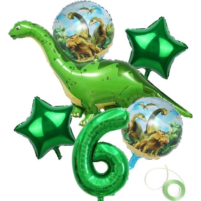 Set De 5 Bougies Anniversaire 6 Cm Happy Dino - Décoration de fête