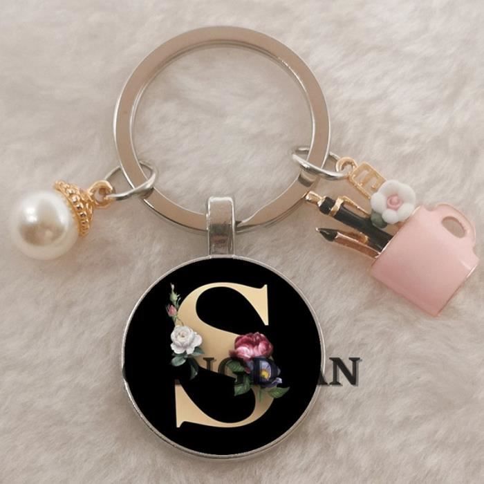 Porte-Clés HERMÈS H Logo Argent Et Cuir Marron Avec Boîte - Occasion Très Bon État