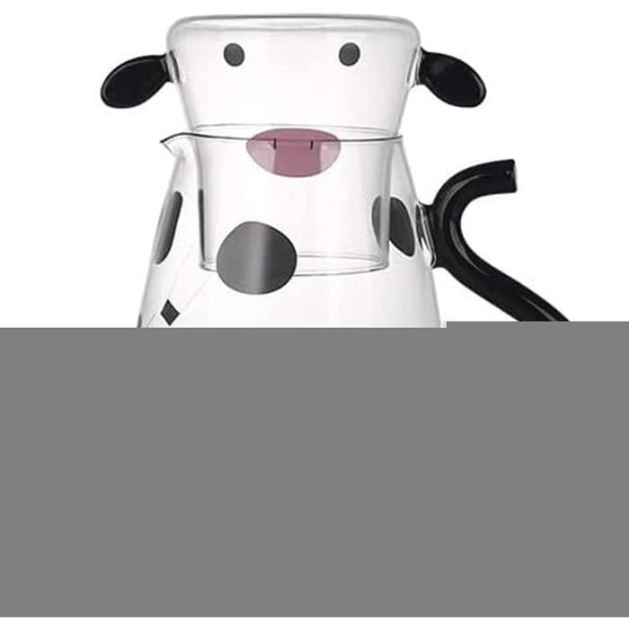 Vache De Dessin Animé Ensemble De Carafe À Eau Bouteille D'Eau En Verre Vache,Table De Chevet