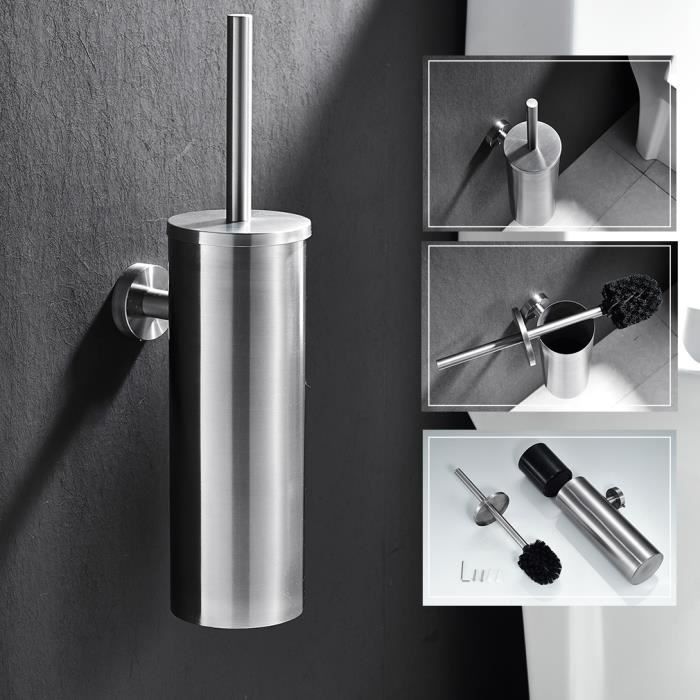 Zack ATORE Porte-brosse WC Avec Brosse Avec Support De Papier Toilette