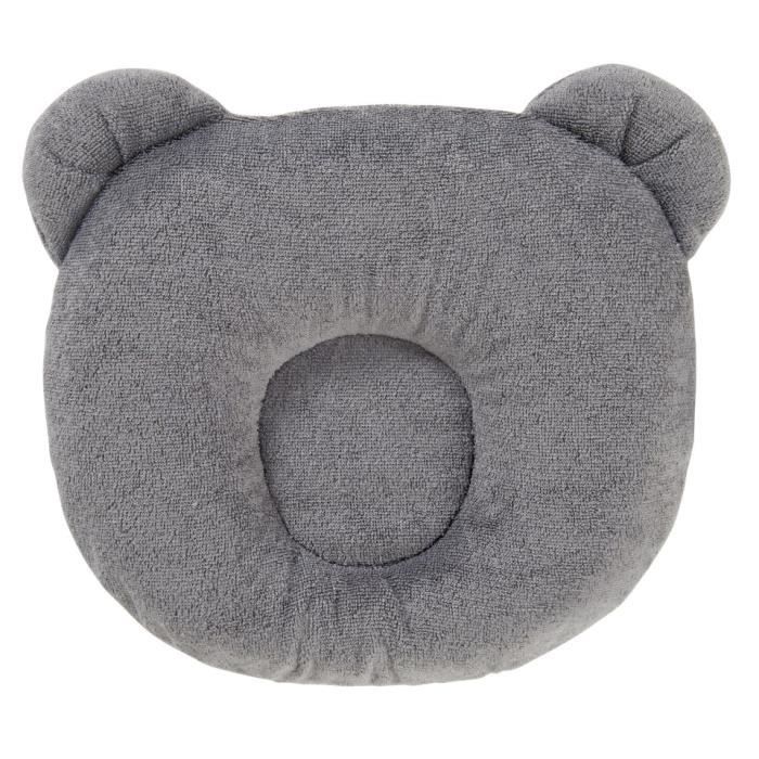 Cale-tête - CANDIDE - Ptit Panda- Confort ergonomique - Textile doux - Gris foncé