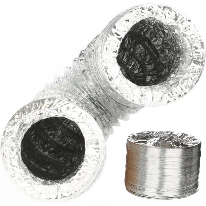 Tuyau Flexible Isolé Aluminium KAD3 - Longueur 5 M, Diamètre 160 Mm, Isolation Thermique Et Acoustique