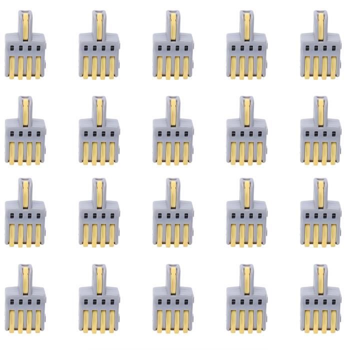Lot De 1000 Connecteurs à Visser (dominantes) Jaunes - Pour Fils 18-12 AWG - Marquage US - Neuf