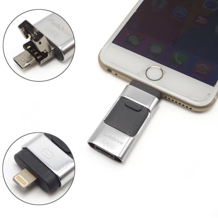 Clé USB pour iPad / iPhone 64 Go,gris - Cdiscount Informatique
