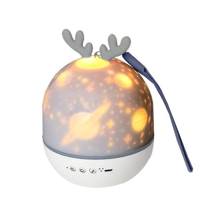 Veilleuse Bebe Projection Etoilee De Noel Musique Integree 360 Rotation Galaxy Starry Sky Lights Avec 6 Films De Projecteur Wapiti Cdiscount Puericulture Eveil Bebe