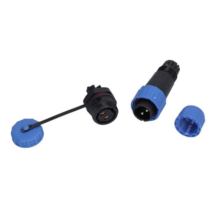 Connecteur Aviation SP21 3 Broches IP68 Étanche - Prise Sertissage Pour Éclairage Extérieur, 30A 500V