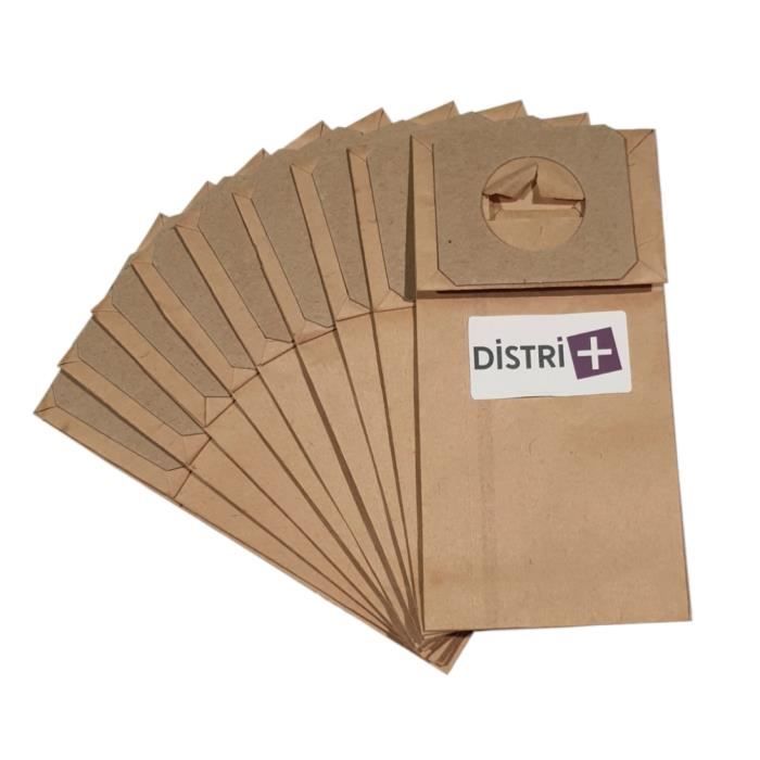 Sac aspirateur - CHROMEX - AB500 - Pochette de 10 sacs papier - Compatible avec plusieurs modèles - Chromex