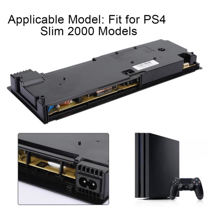 Mini Source D'Alimentation pour PS4 Slim 2000 - passiont© - ADP-160CR - Noir - Compact et facile à transporter
